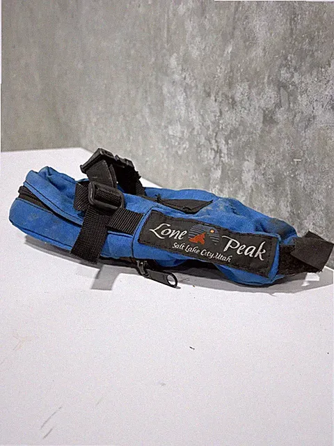 Vintage 1990s LONE PEAK Salt Lake City Bicycle Seat bag Saddle Bag Pack Blue