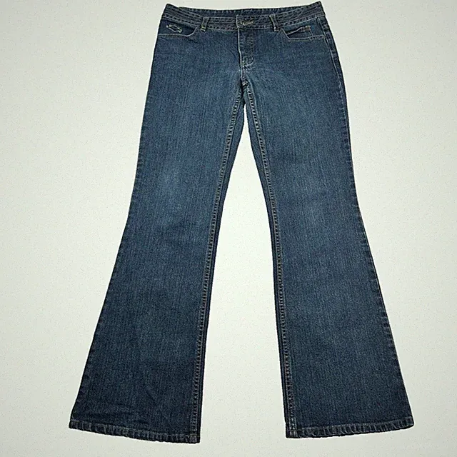 Vintage Harley Davidson Jeans Womens 6 boot Cut Bling Studded Biker Cycle Y2K