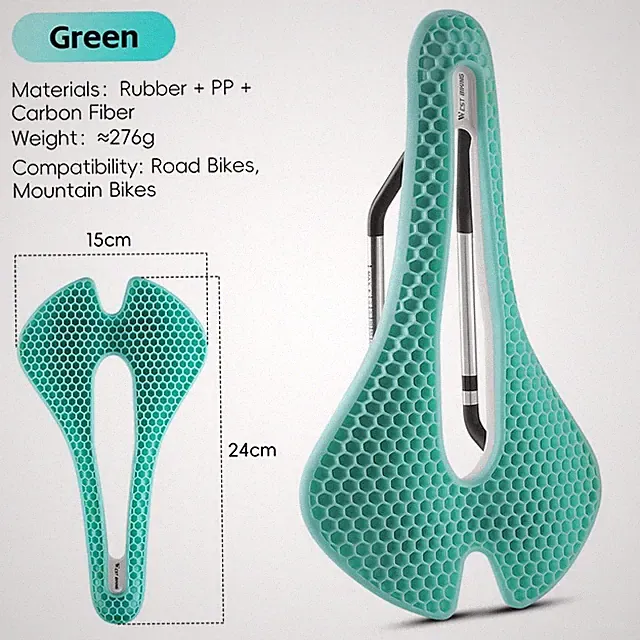 WEST BIKING Bicycle Saddle 3D Honeycomb Hollow Comfort Road Bike Seat Cushion