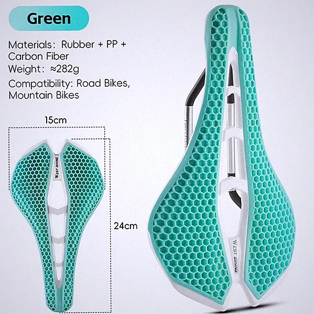 WEST BIKING Bicycle Saddle 3D Honeycomb Structure Hollow Bike Seat Cushion