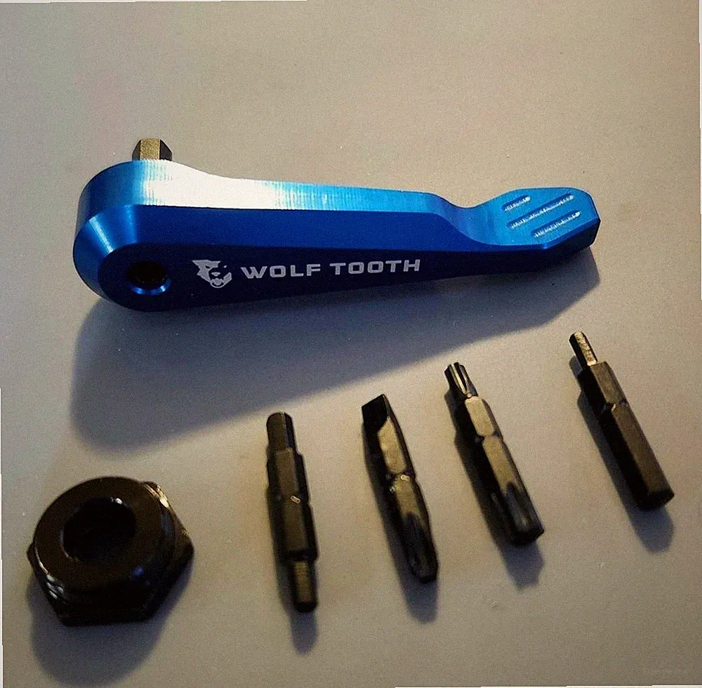 Wolf Tooth Axle Handle Multi-tool Blue Bicycle Repair NO PACKAGE